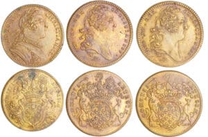 Louis XV (1715-1774) - Jetons en cuivre - Lot de 3 jetons états d'Artois