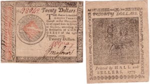 Etats-Unis - Bank Note - Continental congress - Eleventh issue, January 14th 1779 - 20 dollars
