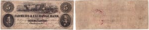 Etats-Unis - Bank Note - Obsolete currency - South Carolina (Charleston), Farmers & exchange bank - 5 dollars 1896