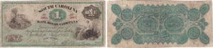 Etats-Unis - Bank Note - Obsolete currency - South Carolina (Charleston), Rail road company - 1 dollar July 1st 1873