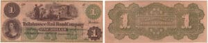 Etats-Unis - Bank Note - Obsolete currency - Florida (Tallahassee), Raid road company - 1 dollar 18--