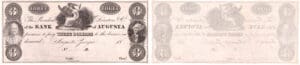 Etats-Unis - Bank Note - Obsolete currency - Georgia (Augusta), Bank of Augusta - 3 dollars 18--