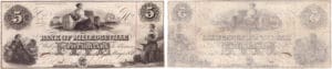Etats-Unis - Bank Note - Obsolete currency - Georgia (Milledgeville), The mechanics bank - 5 dollars May 1st 1854