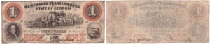 Etats-Unis - Bank Note - Obsolete currency - Georgia (Savannah), Merchants & Planters Bank - 1 dollar June 1st 1859