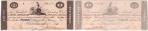 Etats-Unis - Bank Note - Obsolete currency - Indiana (Vincennes), State of Indiana - 3 dollars April 1st 1821