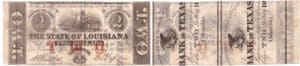 Etats-Unis - Bank Note - Obsolete currency - Louisiana (Baton Rouge), State of Louisiane - 2 dollars Febuary 24th 1862