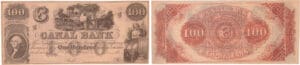 Etats-Unis - Bank Note - Obsolete currency - Louisiana (New Orleans), Canal bank - 100 dollars 18-- série C