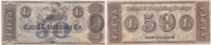 Etats-Unis - Bank Note - Obsolete currency - Louisiana (New Orleans), Canal & banking Co - 50 dollars 18--