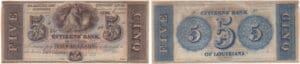Etats-Unis - Bank Note - Obsolete currency - Louisiana (New Orleans), Citizens' bank - 5 dollars 18--