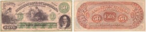 Etats-Unis - Bank Note - Obsolete currency - Louisiana (New Orleans), Citizens' bank - 50 dollars 18-- série A