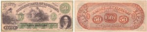 Etats-Unis - Bank Note - Obsolete currency - Louisiana (New Orleans), Citizens' bank - 50 dollars 18-- série C