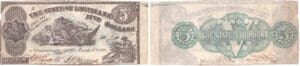 Etats-Unis - Bank Note - Obsolete currency - Louisiana (Shreveport), State of Louisiane - 5 dollars March 10th 1863