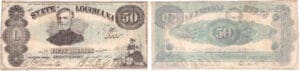 Etats-Unis - Bank Note - Obsolete currency - Louisiana (Shreveport), State of Louisiane - 50 dollars March 10th 1863