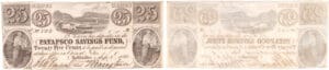 Etats-Unis - Bank Note - Obsolete currency - Maryland (Baltimore), Patapsco Savings Fund - 25 cent September 1st 1840
