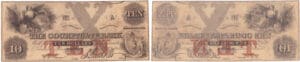 Etats-Unis - Bank Note - Obsolete currency - Massachusstes (Boston), The Cochituate Bank - 10 dollars January 1st 1851 Etats-Unis - Bank Note - Obsolete currency - Massachusstes (Boston), The Cochituate Bank - 10 dollars January 1st 1851
