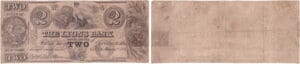 Etats-Unis - Bank Note - Obsolete currency - New York (Lyons), Lyons Bank - 2 dollars January 1st 1862