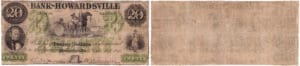 Etats-Unis - Bank Note - Obsolete currency - Virgina (Howardsville), Bank of Howardsville - 20 dollars 1861