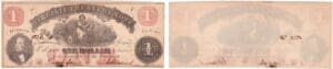 Etats-Unis - Bank Note - Obsolete currency - Virgina (Richmond), Treasury Note - 1 dollar July 21th 1862