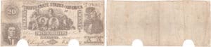 Etats-Unis - Bank Note - Confederate currency - Virgina (Richmond), Confederate States of America - 20 dollars September 2nd 1861
