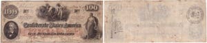 Etats-Unis - Bank Note - Confederate currency - Virgina (Richmond), Confederate States of America - 100 dollars November 3th 1862