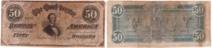 Etats-Unis - Bank Note - Confederate currency - Virgina (Richmond), Confederate States of America - 50 dollars February 17th 1864