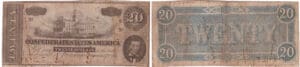 Etats-Unis - Bank Note - Confederate currency - Virgina (Richmond), Confederate States of America - 20 dollars February 17th 1864