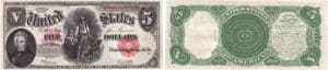 Etats-Unis - Bank Note - United States Notes - 5 dollars serie 1907