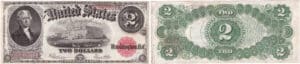 Etats-Unis - Bank Note - United States Notes - 2 dollars serie 1917 red serial