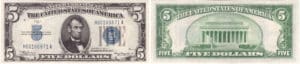 Etats-Unis - Bank Note - Silver Certificates - 5 dollars serie 1934 A