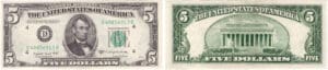 Etats-Unis - Bank Note - Federal Reserve Notes - 5 dollars serie 1950 C