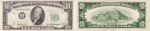 Etats-Unis - Bank Note - Federal Reserve Notes - 10 dollars serie 1950 B