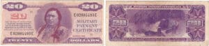 Etats-Unis - Bank Note - Military payment certificates - 20 dollars serie 692 Etats-Unis - Bank Note - Military payment certificates - 20 dollars serie 692