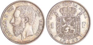 Belgique - Léopold II (1856-1909) - 1 franc 1886 / 66