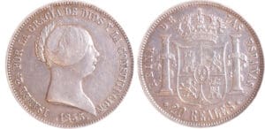 Espagne - 20 reals 1855