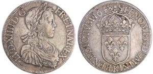 Louis XIV (1643-1715) - Ecu à la mèche longue - 1648 K (Bordeaux) 48 / 47
