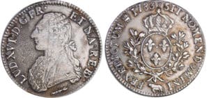 Louis XVI (1774-1792) - Ecu de Béarn aux branches d’olivier - 1783 (Pau) Louis XVI (1774-1792) - Ecu de Béarn aux branches d’olivier - 1783 (Pau)