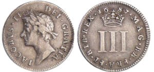 Grande-Bretagne -James II (1685-1688) - Tree pence 1687 Grande-Bretagne -James II (1685-1688) - Tree pence 1687