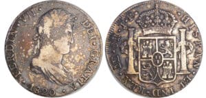 Colombie - Ferdinan VII (1808-1833) - 8 reales 1820 J.P. (Lima)