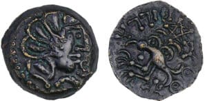 Sénons - Bronze YLLYCCI à l'oiseau (av. 52 av. J.-C.)