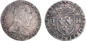 Dombes - Henri II de Montpensier - Teston 1604 (Trévoux)