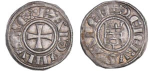 Jérusalem - Baudoin III - Denier Jérusalem - Baudoin III - Denier