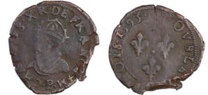 Charles X (1589-1590) - Double tournois - 1593 P (Dijon) Charles X (1589-1590) - Double tournois - 1593 P (Dijon)