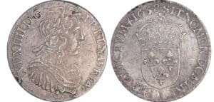Louis XIV (1643-1715) - ½ écu à la mèche longue - 1658 L (Bayonne) Louis XIV (1643-1715) - ½ écu à la mèche longue - 1658 L (Bayonne)