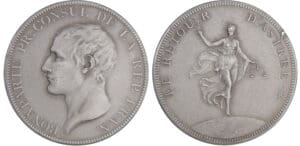 Bonaparte premier consul (1799-1804) - Médaille en étain - Paix d'Amien 1802