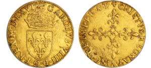 Charles IX (1560-1574) - Ecu d'or - 1er type - 1565 M (Toulouse)