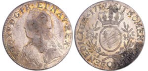 Louis XV (1715-1774) - Ecu aux branches d’olivier - 1737 O (Riom)