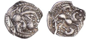 Ambiens - Denier scyphate à l'hippocampe (60-50 av. J.-C.)