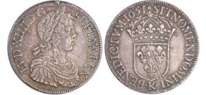 Louis XIV (1643-1715) - Ecu à la mèche longue - 1651 K (Bordeaux)