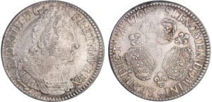 Louis XIV (1643-1715) - Ecu aux 3 couronnes - 1709 B (Rouen)