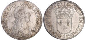 Louis XIV (1643-1715) - Ecu à la mèche longue - 1652 I (Limoges)